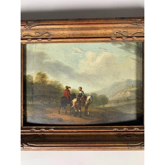 Philips Wouwerman (1619-1668) Travelers on the Road 17th Century Oil on Canvas Flemish For Sale - Image 4 of 4