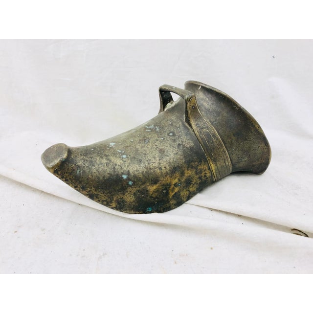 Stunning Antique Solid Brass Slipper “Scuddle”. Believed to have Equestrian origins, probably used in show - riding. Large...