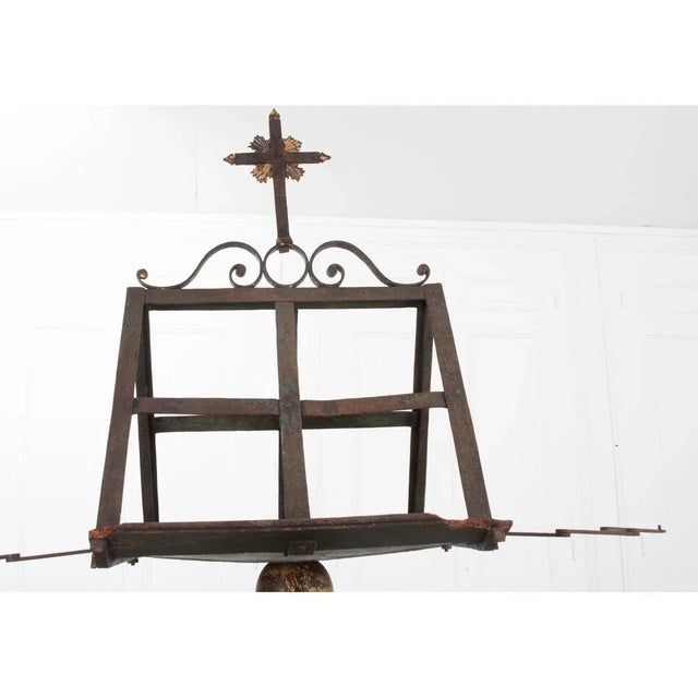 French 18th Century Double-Sided Wrought Iron Lectern For Sale - Image 10 of 12
