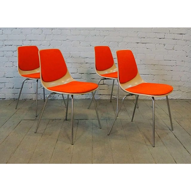 Mid-Century Model 225/2 Dining Chairs by Georg Leowald for Wilkhahn, Set of 4 For Sale - Image 13 of 13