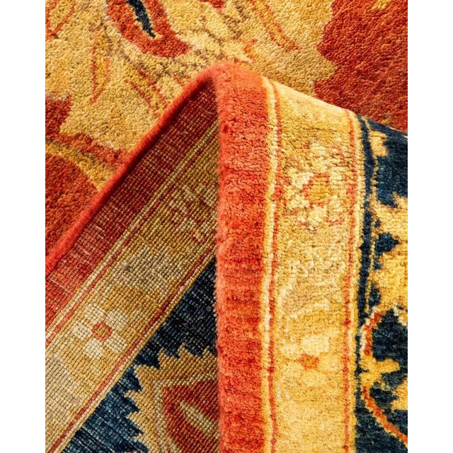 Mogul, One-of-a-Kind Hand-Knotted Area Rug in Orange, 6' 1" x 8' 9" For Sale In New York - Image 6 of 8