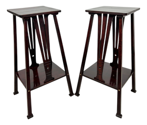 Secession No.9533 Plant Stands attributed to Marcel Kammerer for Thonet, 1890s, Set of 2