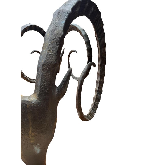 1970s Index/ Rams Head Dining Table For Sale - Image 9 of 9