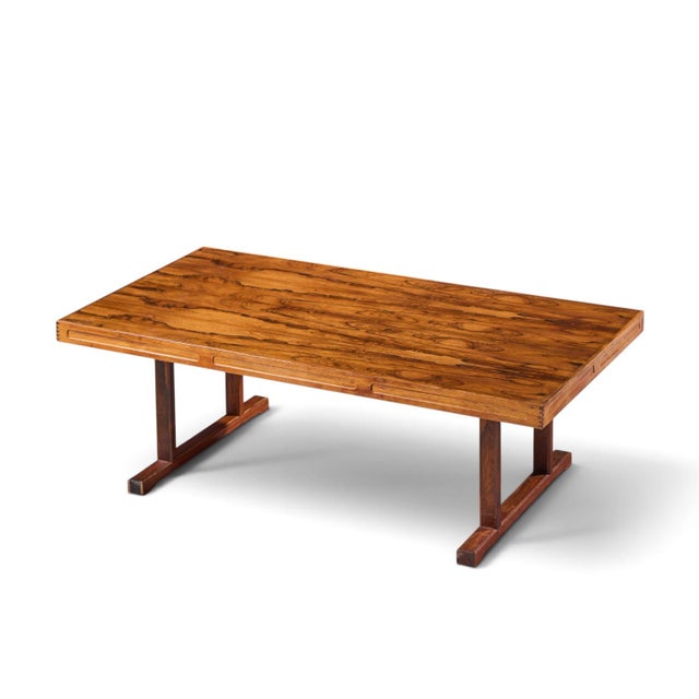 Brown Torbjørn Afdal for Bruksbo Mid Century Danish Rosewood Coffee Table For Sale - Image 8 of 8