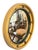Traditional English Gilt Framed Convex Mirror in the Regency Style (Dia 15 1/2) For Sale - Image 3 of 6