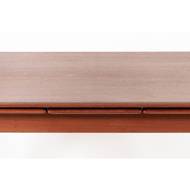 Mid Century Danish Teak Extension Dining Table by Kai Kristiansen (Attr.) For Sale - Image 13 of 13