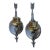 1920's Nickel and Brass Wall Light Sconces - a Pair For Sale