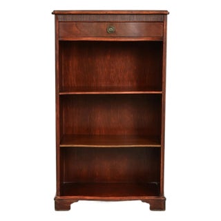 Sligh Furniture Regency Carved Mahogany Bookcase, Circa 1940s For Sale