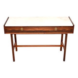Vintage Console Table with Marble Top by Robert Heritage for Archie Shine, 1960 For Sale