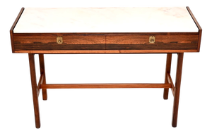 Vintage Console Table with Marble Top by Robert Heritage for Archie Shine, 1960