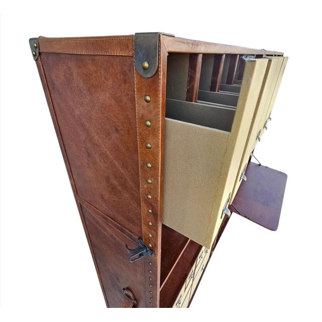 Restoration Hardware Mayfair Steamer Trunk Desk by Timothy Oulton. For Sale - Image 9 of 18