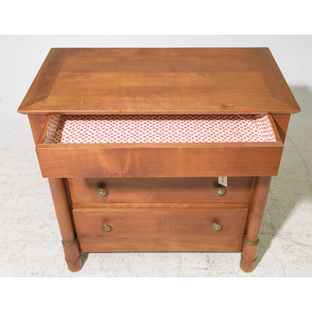 French 1920s Small Empire Style 4 Drawer Chest For Sale - Image 3 of 5