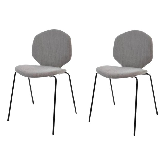 Set of Fabric Loulou Chairs by Shin Azumi For Sale