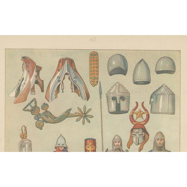 After Max Tilke, Medieval German Knights and Armor, 1880, Print For Sale - Image 4 of 9