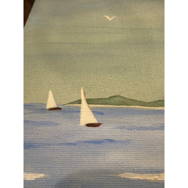 Vintage Original Signed 9” X 12” Painting on Canvas For Sale In San Diego - Image 6 of 8