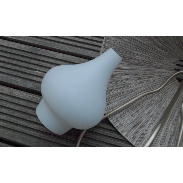 Opaline Glass and Brass Pendant Lamp by Hans Bergström for Asea Belysning, 1940s For Sale - Image 9 of 11