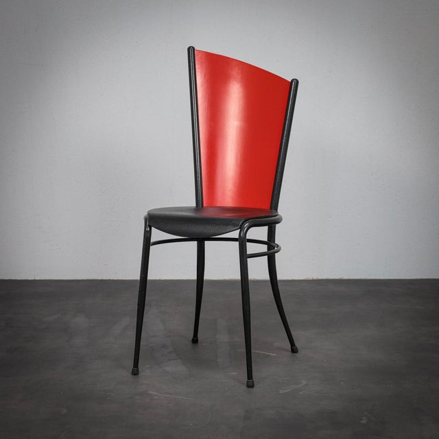 Postmodern Dining Chairs, Italy, 1980s, Set of 4 For Sale - Image 4 of 11