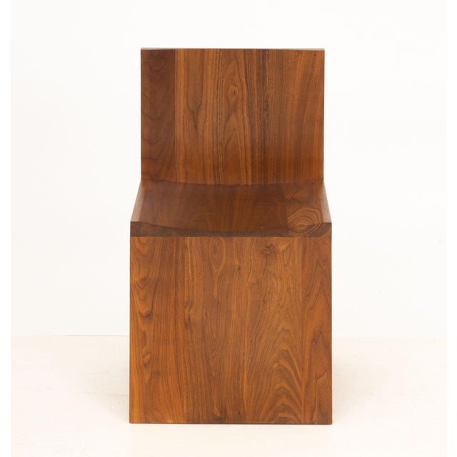 Wood Zach Hadlock Platform Walnut Dining Chairs, 5 For Sale - Image 7 of 12