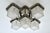 Silver Ceiling Lamp with Cubist Glass Shades, 1930s For Sale - Image 8 of 8