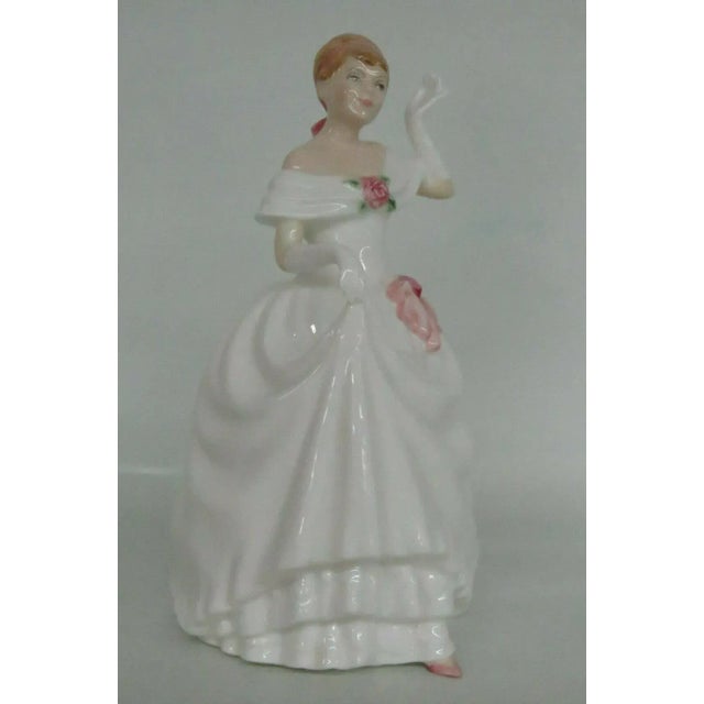 White Royal Doulton HN3600 Dawn English Bone China Porcelain Figurine For Sale - Image 8 of 11