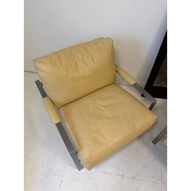 Leather Lounge Armchairs by Milo Baughman for Thayer Coggin, Signed - A Pair For Sale In New York - Image 6 of 12