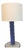 Klein Blue Wallpaper Roller Table Lamp For Sale