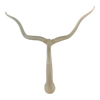Mid-Century Lucite Ram’s Head Sculpture For Sale