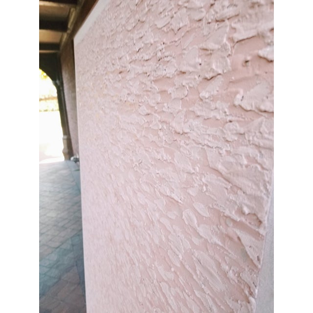 Rose Abstract Painting on Board and Canvas For Sale - Image 8 of 15