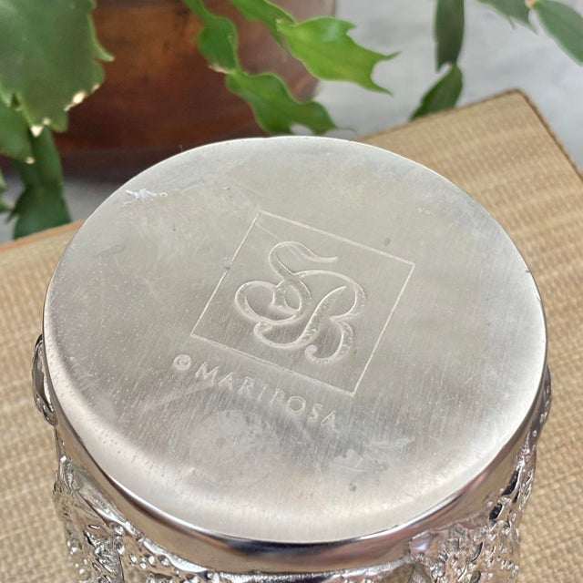 Late 20th Century 1990s Coastal Candle Jar Holder by Mariposa For Sale - Image 5 of 6