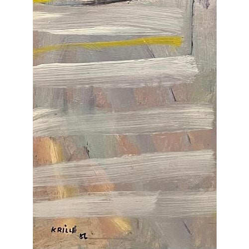 Jean Krillé’s paintings are known for their expressive use of color and dynamic, abstract forms, blending realism with...