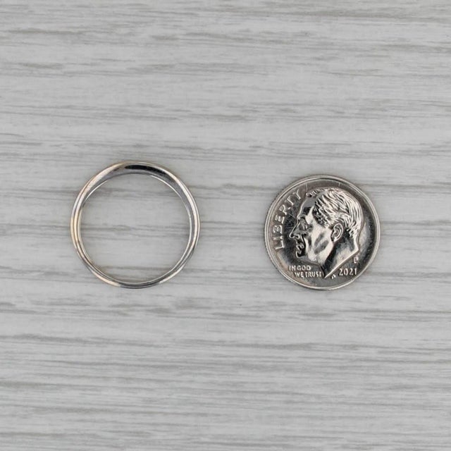 0.33ctw Diamond Wedding Band 18k White Gold Size 6 Stackable Ring Coa Tomas Rae For Sale In Greensboro - Image 6 of 9