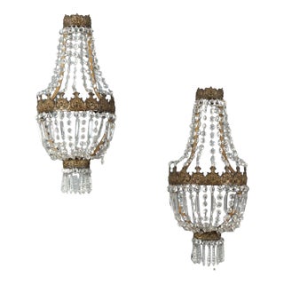 Hot Air Balloon Wall Lights in Sheet Metal and Glass, Set of 2 For Sale