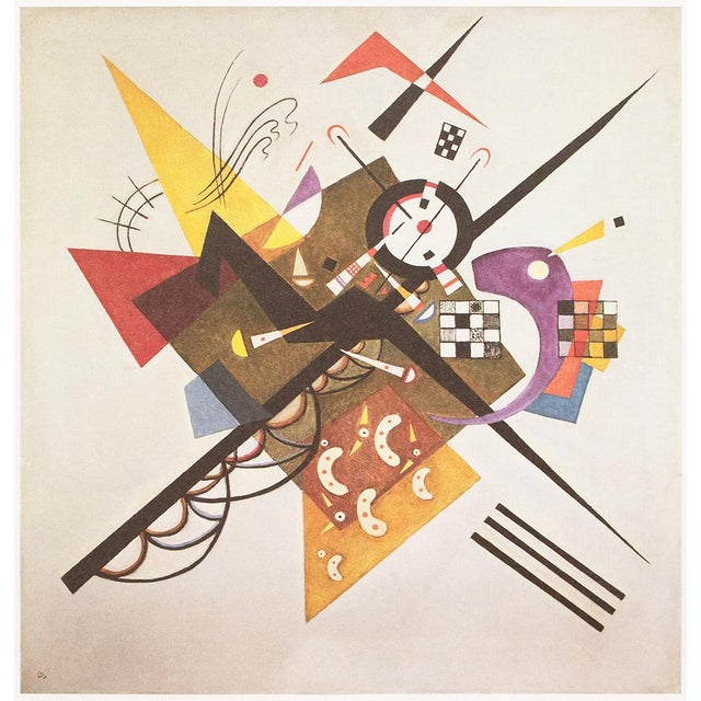 C. 1980s After Wassily Kandinsky "On White I I", German Edition Full-Color Print For Sale In Dallas - Image 6 of 6