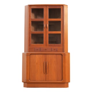 Mid Century China Cabinet Corner Bar by Dyrlund of Denmark For Sale