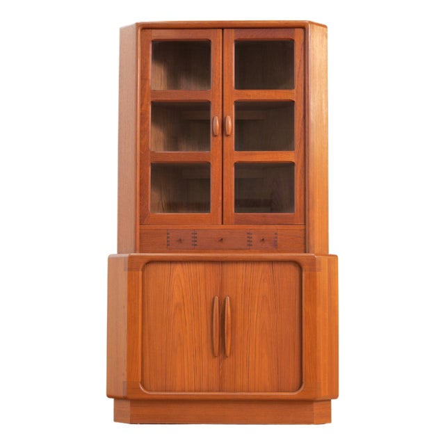 Mid Century China Cabinet Corner Bar by Dyrlund of Denmark For Sale