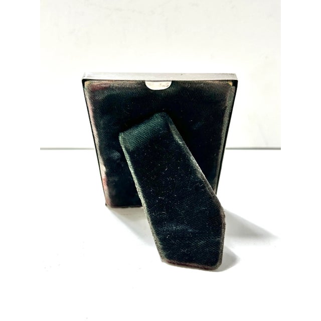 American Antique Webster Sterling Silver Picture Frame With Silk Liner - Early 20th Century For Sale - Image 3 of 9