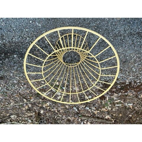 Vintage Iron Outdoor Dining Table and Chairs Set of 7 For Sale - Image 14 of 18