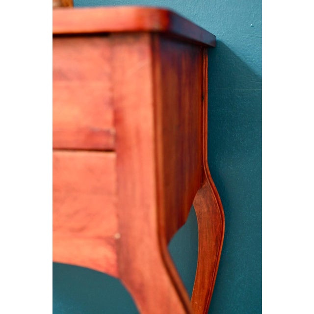 1950s Louis XV Style Mahogany Console Table with Cabriole Legs, 1950s For Sale - Image 5 of 18