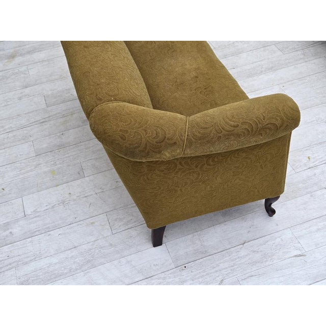 Danish 2-Seater Sofa in Green Wool, 1950s For Sale - Image 15 of 18