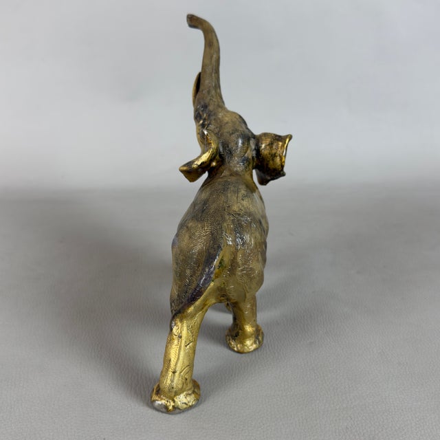 Elephant Trunk Sculpture Statue, 1960s, Brass For Sale - Image 4 of 11