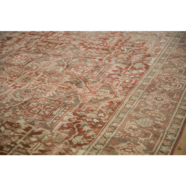 Textile Vintage Distressed Heriz Rug - 8'3" X 12'6" For Sale - Image 7 of 15