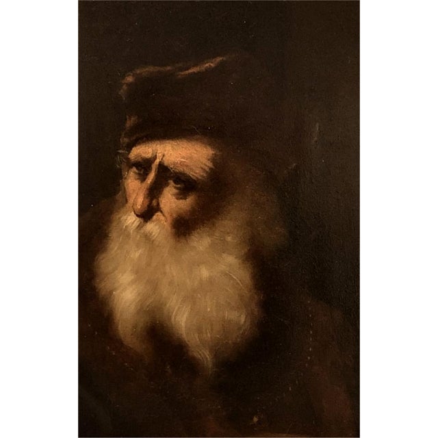 After Rembrandt Style, Portrait, Oil on Panel, 19th Century, Framed For Sale - Image 4 of 7