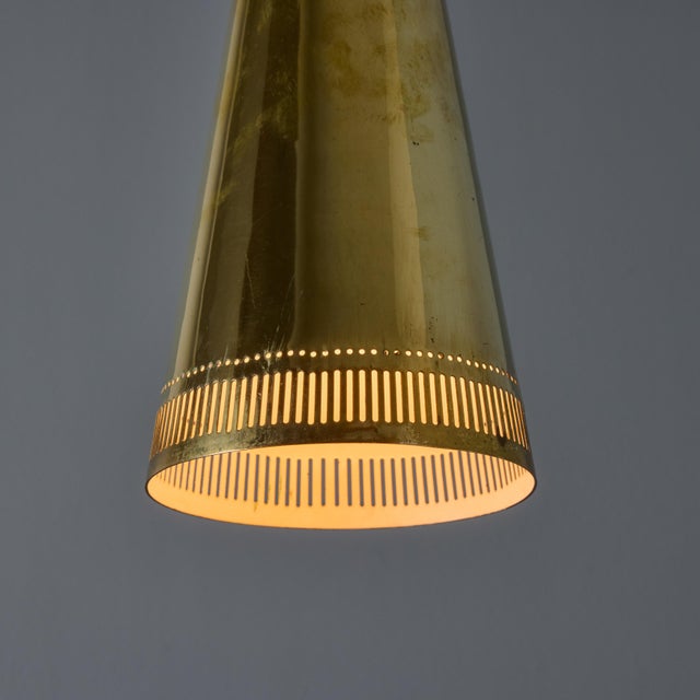 Mid-Century Modern 1950s Mauri Almari 'K2-48' Brass Pendant for Idman For Sale - Image 3 of 12