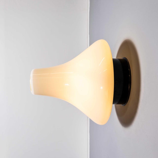 Opaline Ufo Wall Lamp, 1950s For Sale - Image 11 of 11