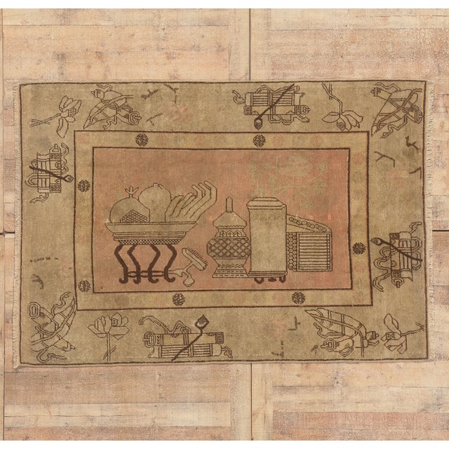 Antique Turkestan Khotan Rug, 04'08 X 06'08 For Sale - Image 10 of 10