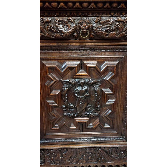 Large Antique Renaissance-Style Cabinet, 1634 For Sale - Image 4 of 8