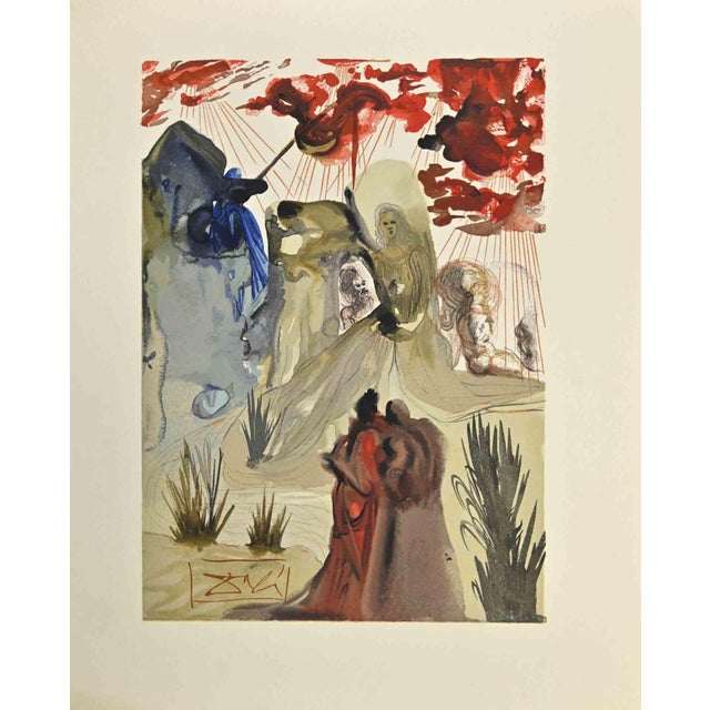 Modern Salvador Dali, Forest, Woodcut, 1963 For Sale - Image 3 of 3