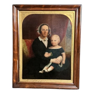 Naivety Style, 1830, Oil on Canvas For Sale