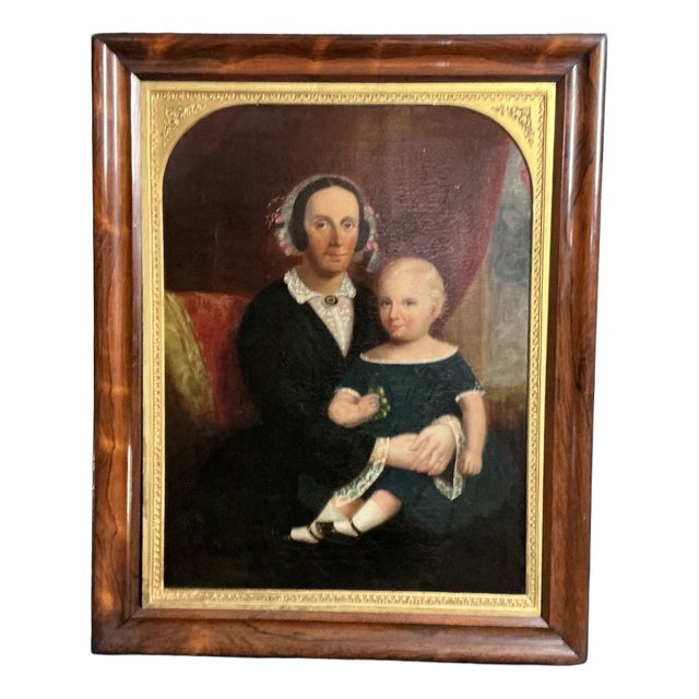 Naivety Style, 1830, Oil on Canvas For Sale
