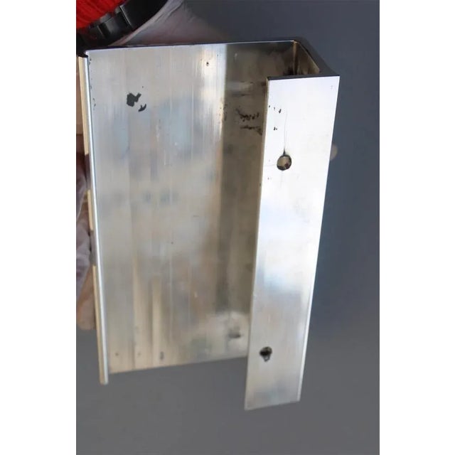 Metal Rectangular Handles in Chromed Aluminum, Italy, 1950s, Set of 2 For Sale - Image 7 of 13